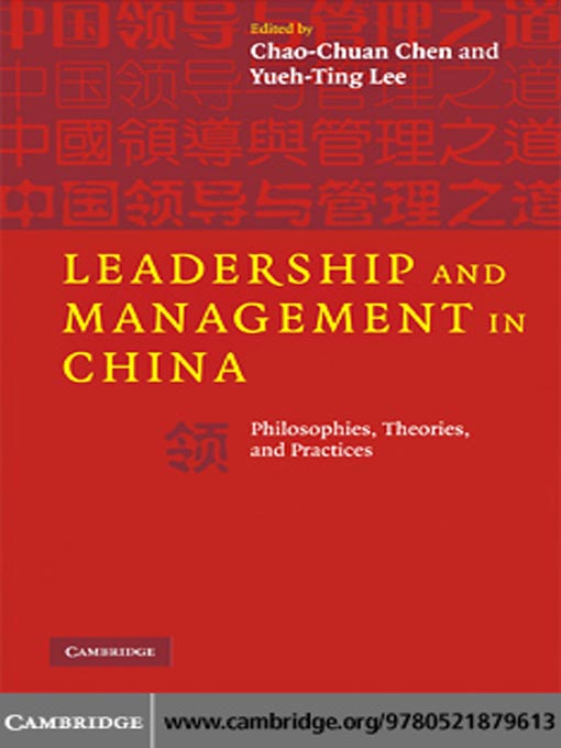 Title details for Leadership and Management in China by Chao-Chuan Chen - Available